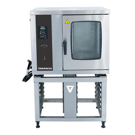 Imagem de Forno Combinado Don Bidone com Cavalete 7 GN Elétrico Monofasico 220V Venâncio FCDB7E-CFC