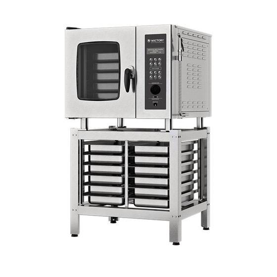 Imagem de Forno Combinado Programável Wictory Com Cavalete Trifásico 220V WCPR-05NE