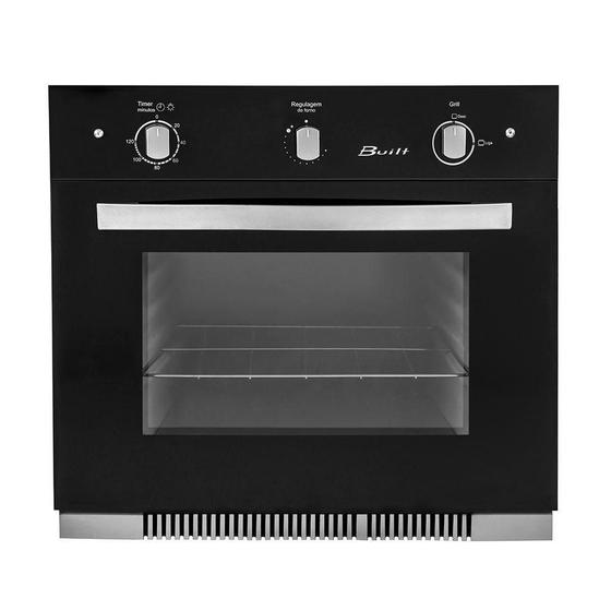 Forno de Embutir à Gás Built 50 Litros Glass - Preto - Fornos e Peças ...