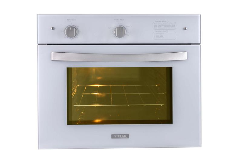 Imagem de Forno De Embutir a Gas Stelar Topazio Branco 46 Litros