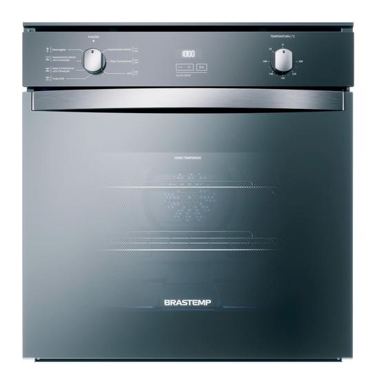 Imagem de Forno de Embutir Elétrico Brastemp 84 Litros Cor Inox Espelhado com Convecção e Timer Touch   - BOC84AR