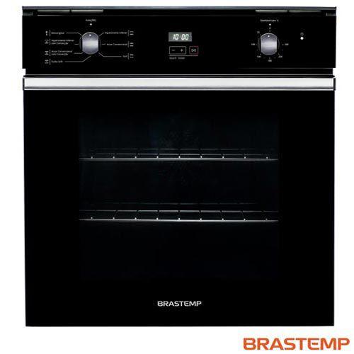 Imagem de Forno de Embutir Elétrico Brastemp 84 Litros Preto com Convecção e Timer Touch - BOC84AE