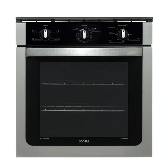 Imagem de Forno de Embutir Elétrico Consul 84L Prata COB84AR 220v