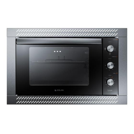 Forno de Embutir Elétrico Preto 44L com Grill e Timer Atlas U Top 127V Menor preço em Forno de Embutir Elétrico Preto 44L com Grill e Timer Atlas U Top 127V