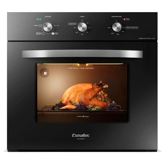 Imagem de Forno de Embutir Esmaltec Gourmet Elétrico FE0171 Preto