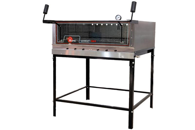 Forno de Lastro Logos 950 em Inox com placas refratária e cavaletes Maná Menor preço em Forno de Lastro Logos 950 em Inox com placas refratária e cavaletes Maná