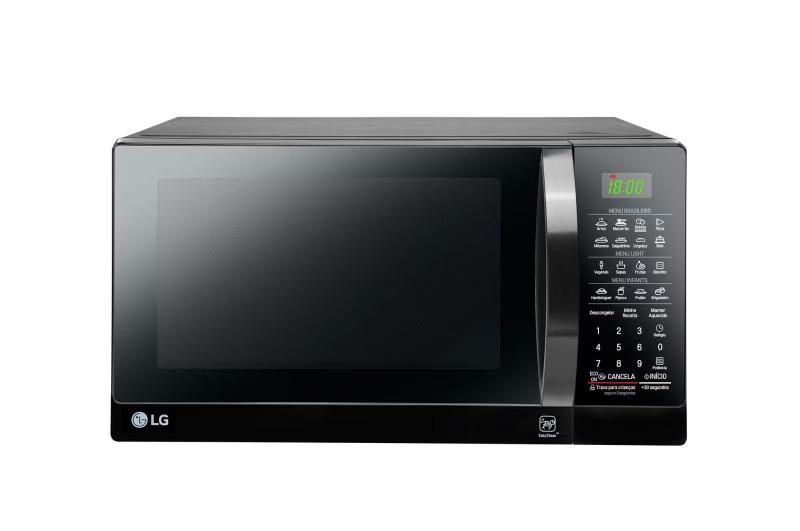 Imagem de Forno de Micro-ondas LG MS3097AR Solo com Tecnologia I Wave 30L Preto 127V