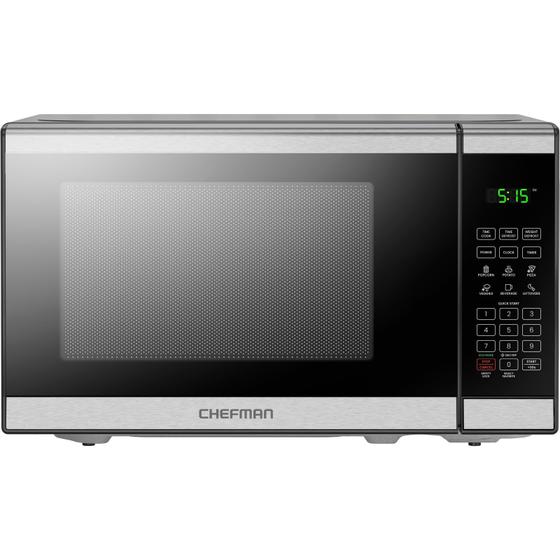 Imagem de Forno de Microondas Chefman 0,7 pés Cúbicos 700W - Aço Inoxidável