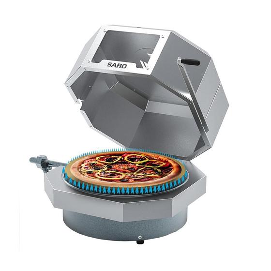 Imagem de Forno de Pizza a Gás Saro Compacto Italiano 40 cm FC40