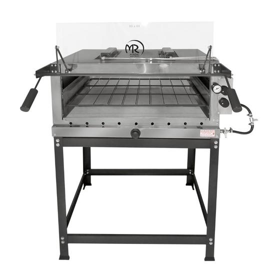 Forno de Pizza Industrial à Gás com Infravermelho 80x60cm - MR Fogões Menor preço em Forno de Pizza Industrial à Gás com Infravermelho 80x60cm - MR Fogões