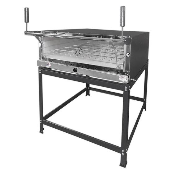 Forno De Pizza Industrial A Gás Pedra Refratária 80x60 Mr Menor preço em Forno De Pizza Industrial A Gás Pedra Refratária 80x60 Mr