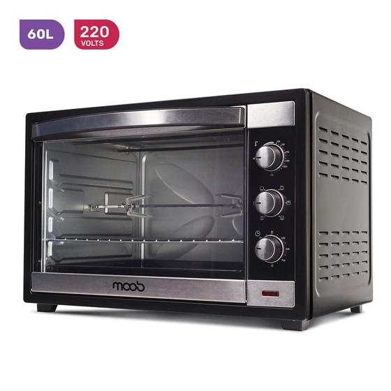 Imagem de Forno Elétrico 60 Litros Moob Com Espeto Giratório e Luz Interna 220V