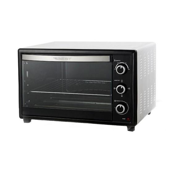 Imagem de Forno Elétrico 66 Litros Preto/Branco 127V - Best Preto