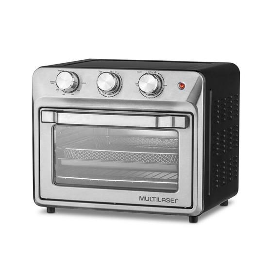 Forno Elétrico Air Fryer 2 Em 1 25l Seletor De Funções Timer E Seletor De Temperatura 1500w 127v Multilaser - CE180 Menor preço em Forno Elétrico Air Fryer 2 Em 1 25l Seletor De Funções Timer E Seletor De Temperatura 1500w 127v Multilaser - CE180