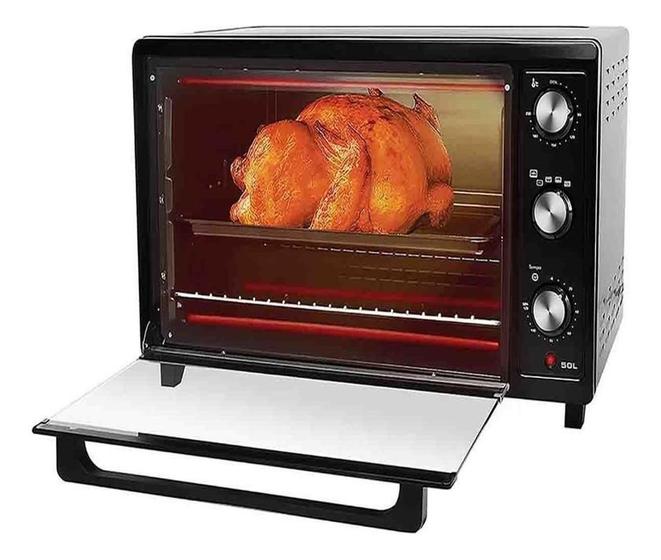 Imagem de Forno Eletrico Bancada Britania 50L Preto Com Dourador 220V