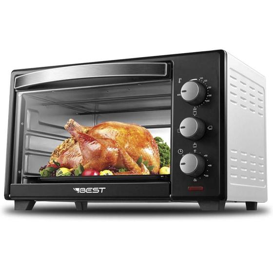 Imagem de Forno Eletrico Best 48 Litros Básico Preto/Branco 127V 1600W