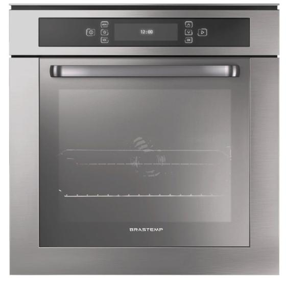 Forno Elétrico Brastemp de Embutir 67L Inox 220V BO260ARBNA Menor preço em Forno Elétrico Brastemp de Embutir 67L Inox 220V BO260ARBNA