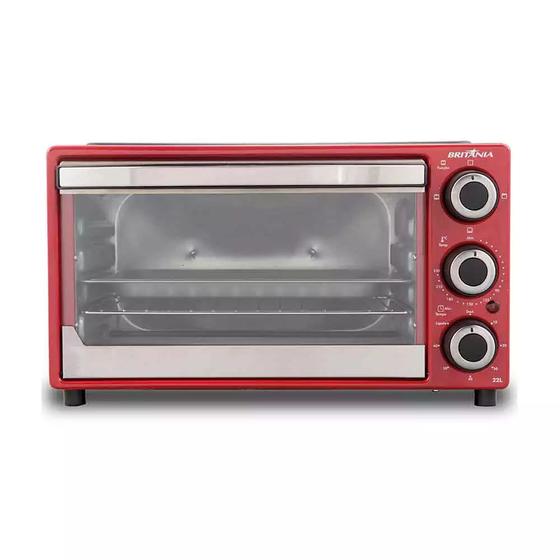 Forno Elétrico Britânia BFE22V Vermelho 22 Litros - 127V Menor preço em Forno Elétrico Britânia BFE22V Vermelho 22 Litros - 127V