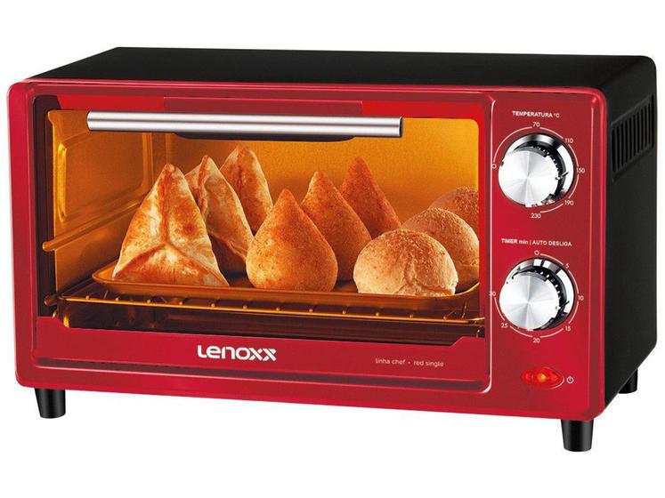 Forno Elétrico de Bancada Lenoxx 9L - Chef Red Single PFO307 Menor preço em Forno Elétrico de Bancada Lenoxx 9L - Chef Red Single PFO307