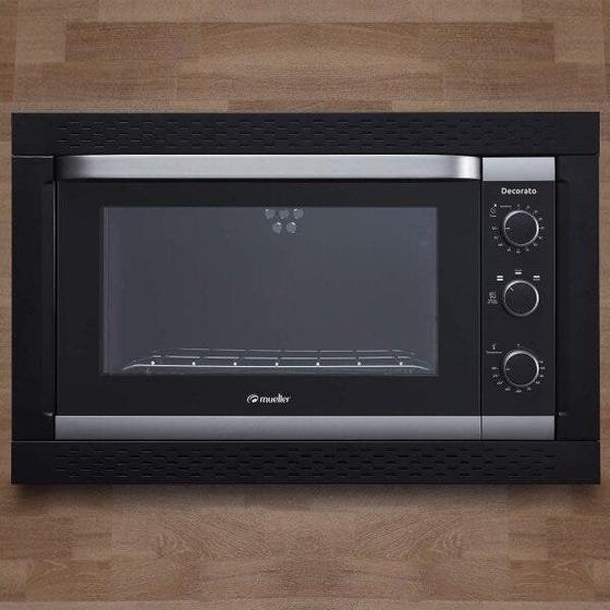 Forno Elétrico de Embutir 44L Decorato Mueller 220V Preto Menor preço em Forno Elétrico de Embutir 44L Decorato Mueller 220V Preto