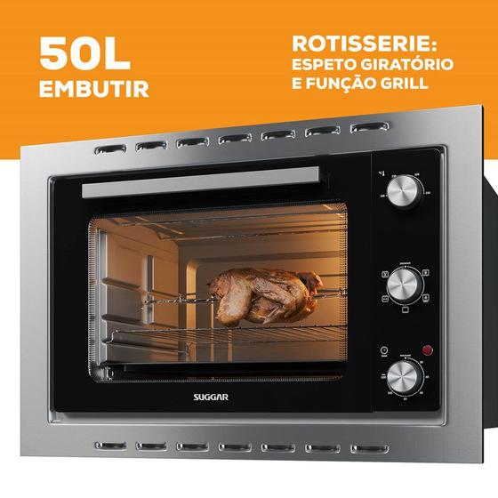 Forno Elétrico de Embutir 50 Litros Suggar Menor preço em Forno Elétrico de Embutir 50 Litros Suggar