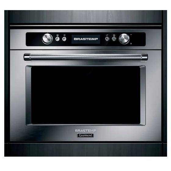 Imagem de Forno Elétrico de Embutir a Vapor Brastemp Gourmand 34 litros Inox 220V BOD45ARBNA