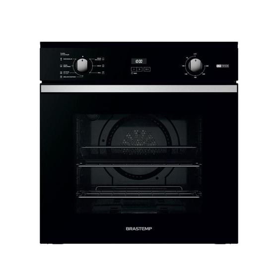 Imagem de Forno Elétrico de Embutir Brastemp com Função Air Fryer 84 Litros BOF84AE Preto 220V