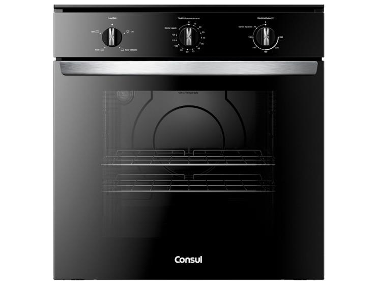 Forno Elétrico de Embutir Consul Multifuncional 84L Preto COB84BE Menor preço em Forno Elétrico de Embutir Consul Multifuncional 84L Preto COB84BE