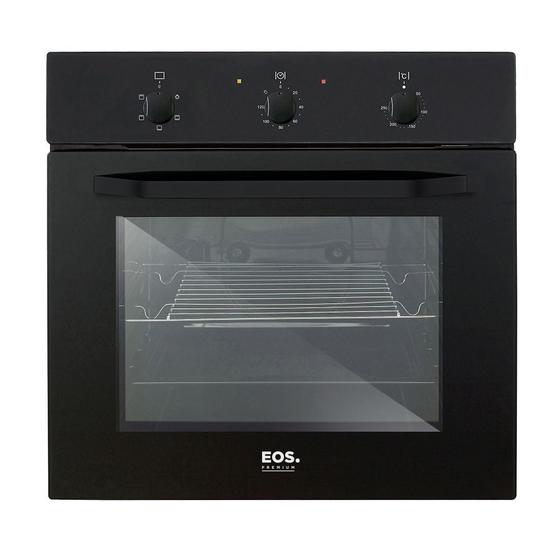 Imagem de Forno Elétrico de Embutir EOS 65 Litros Porta de Vidro All Black EFE65EPP 220V