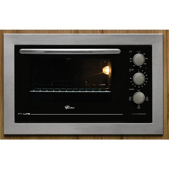 Imagem de Forno Elétrico de Embutir Fischer, Fit Line, 48 Litros, Autolimpante, Inox