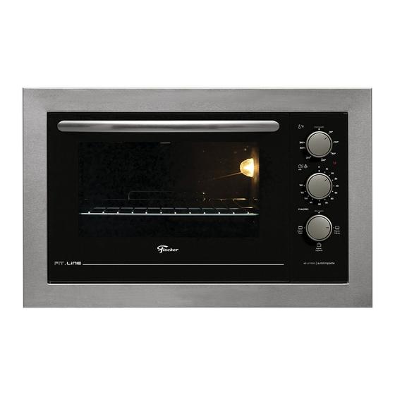 Imagem de Forno Elétrico de Embutir Fischer Fit Line 48L Inox