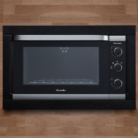 Imagem de Forno Elétrico de Embutir Mueller Decorato Preto 44L
