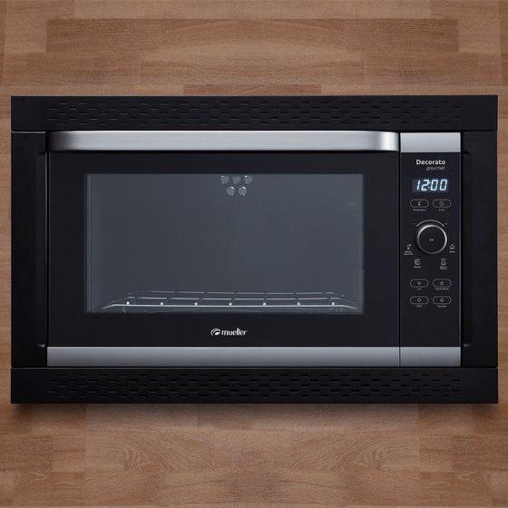 Imagem de Forno Elétrico Digital de Embutir Mueller Decorato Gourmet Preto 44 Litros