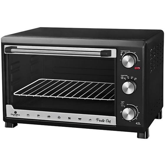 Imagem de Forno Eletrico Electrobras Practic Chef EBHE-42 de 42 Litros 220 - 240 V ~ 50/60 HZ - Preto/Prata