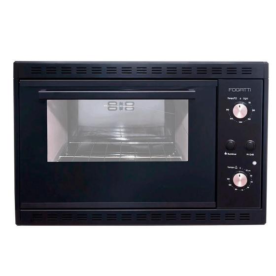 Imagem de Forno Elétrico Embutir Fogatti 45L 1700W Preto - Esp45- 220V