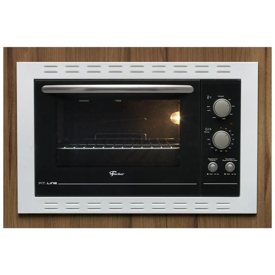 Imagem de Forno Elétrico Fischer Fit Line Embutir 44l Frontal Branco 26818-58803 220v