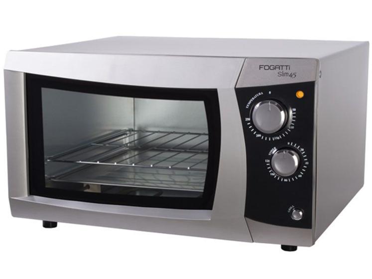 Imagem de Forno Elétrico Fogatti Slim Prata 45L Grill