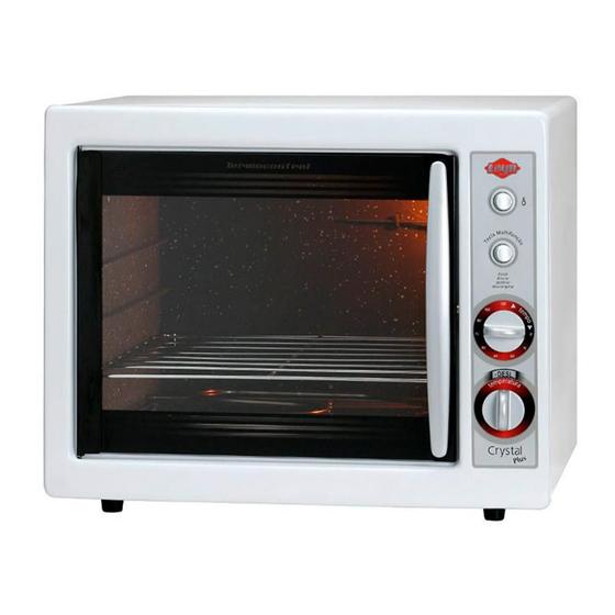 Imagem de Forno Elétrico Layr Crystal Plus Com 46 Litros, Timer, Tecla Multi Função, Lâmpada Interna - Branco