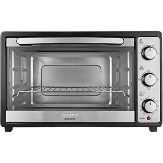 Multifunktions-Umluftofen 48L 1800W - Heißluftbackofen Mit Grill & Drehspieß