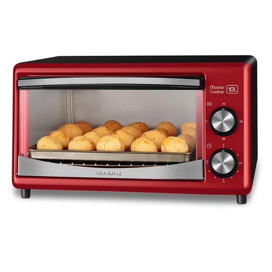 Imagem de Forno Elétrico Mondial Master Cooker 10L FR-20 Vermelho 127V