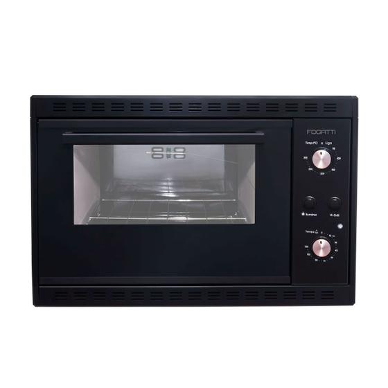 Forno Elétrico Para Embutir Esp 45 Litros 220v Preto - Fogatti Menor preço em Forno Elétrico Para Embutir Esp 45 Litros 220v Preto - Fogatti