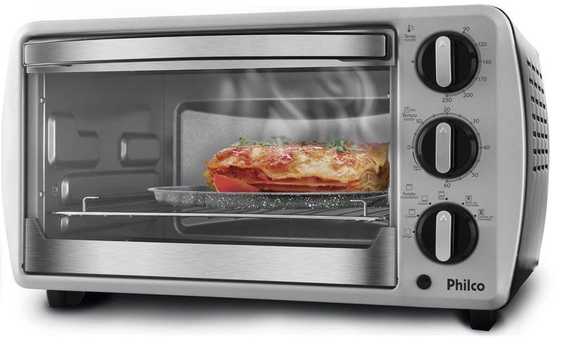 Forno eletrico philco 25l inox 220v c/ funçao timer Menor preço em Forno eletrico philco 25l inox 220v c/ funçao timer