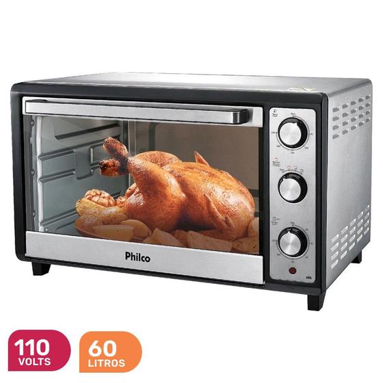 Imagem de Forno Eletrico Philco 60 Litros Preto 127V 1600W