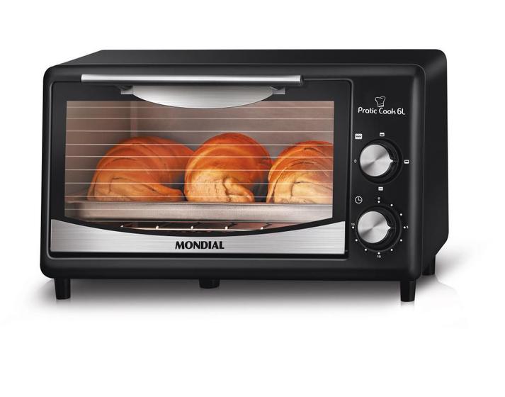 Forno Elétrico Pratic Cook 6l Fr-09 Mondial Preto 650w 220v Menor preço em Forno Elétrico Pratic Cook 6l Fr-09 Mondial Preto 650w 220v
