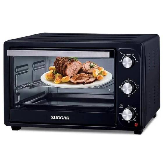 Forno Elétrico Suggar de Bancada 42L Preto 220V FE4202PT Menor preço em Forno Elétrico Suggar de Bancada 42L Preto 220V FE4202PT