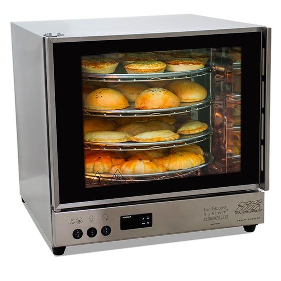 Imagem de Forno Giratório Elétrico Digital FGE-4D Inox 4 Assadeiras Titã