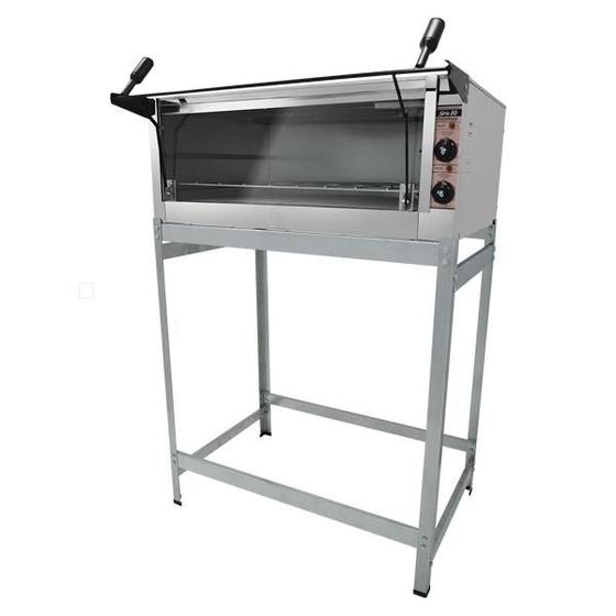 Imagem de Forno Guilhotina Elétrico Inox c/ Cavalete 1 Câmara 80x60 Metalmaq