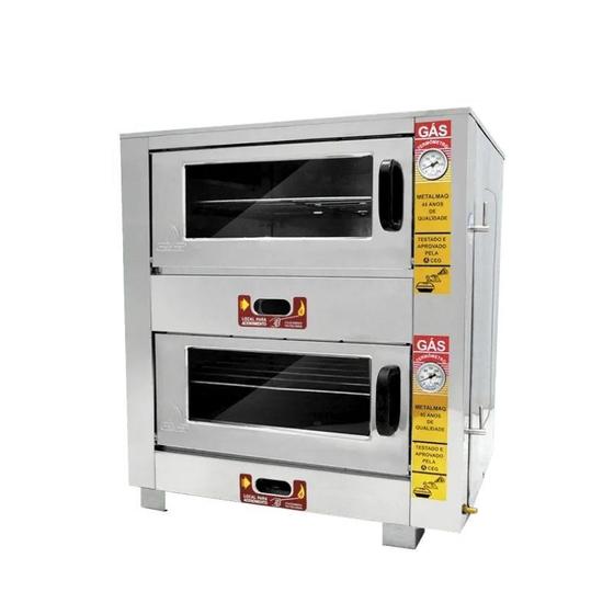 Imagem de Forno Industrial à Gás Duplo 50X50 Metalmaq