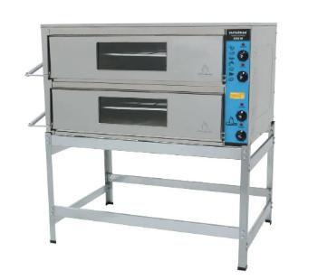 Imagem de Forno Industrial Elétrico 2 Câmaras de 14 cm Inox FIE2C70x50 Metalmaq