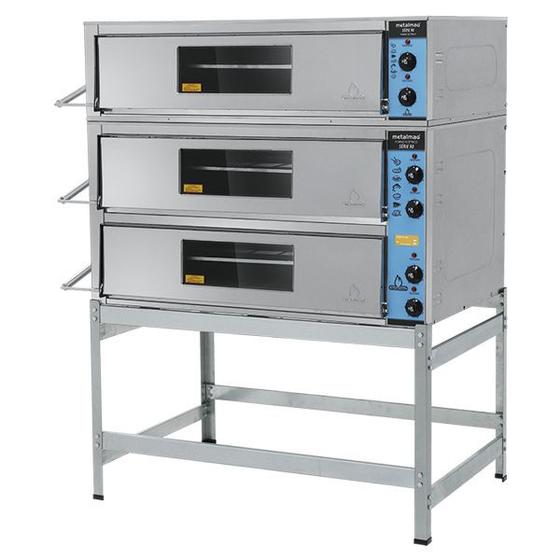 Forno Industrial Elétrico 3 Câmaras de 14cm Inox FIE3C70x50 Metalmaq Menor preço em Forno Industrial Elétrico 3 Câmaras de 14cm Inox FIE3C70x50 Metalmaq